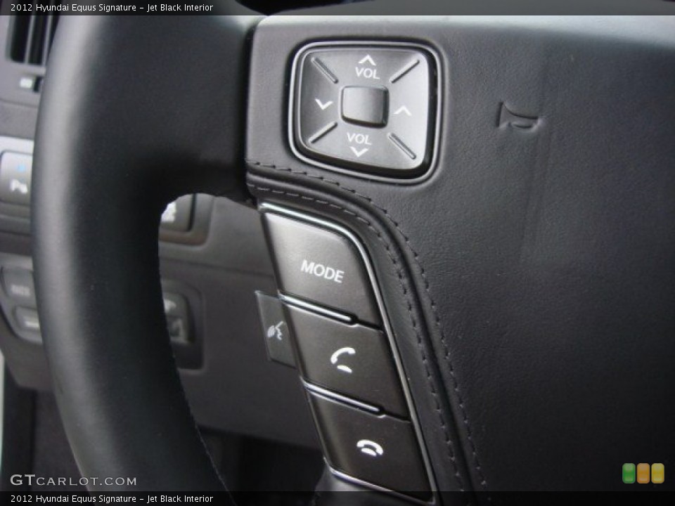 Jet Black Interior Controls for the 2012 Hyundai Equus Signature #70036328