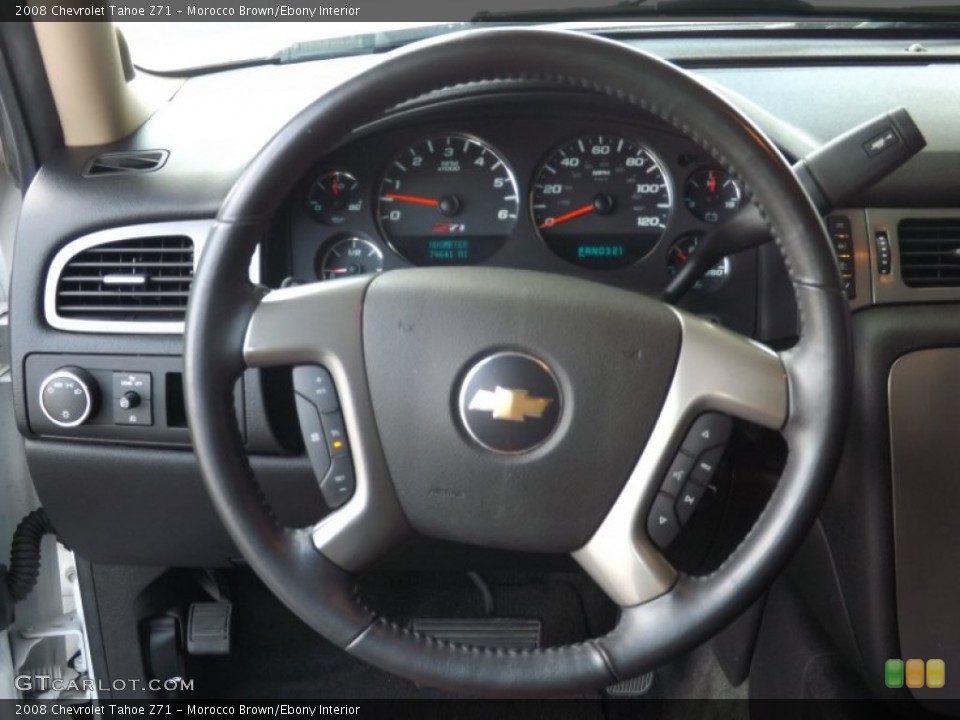 Morocco Brown/Ebony Interior Steering Wheel for the 2008 Chevrolet Tahoe Z71 #70036686