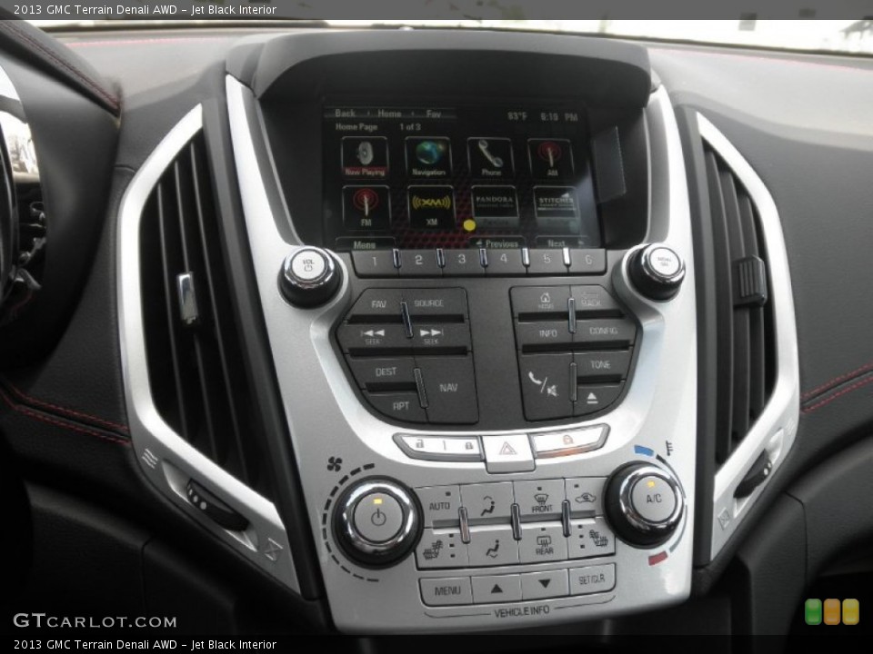 Jet Black Interior Controls for the 2013 GMC Terrain Denali AWD #70037611