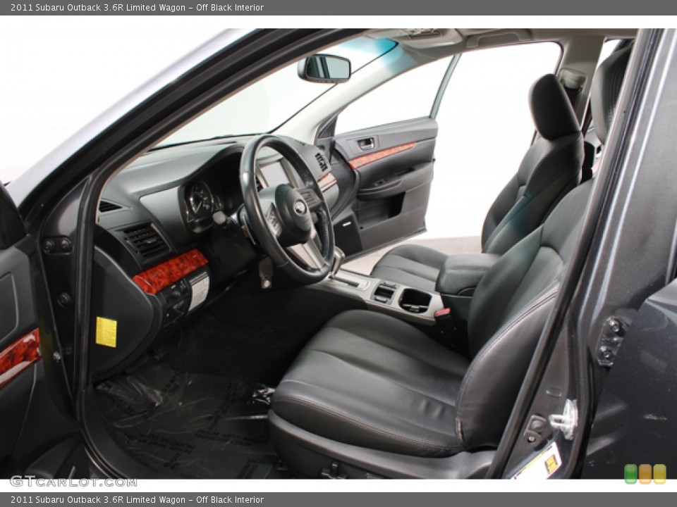 Off Black Interior Photo for the 2011 Subaru Outback 3.6R Limited Wagon #70048323