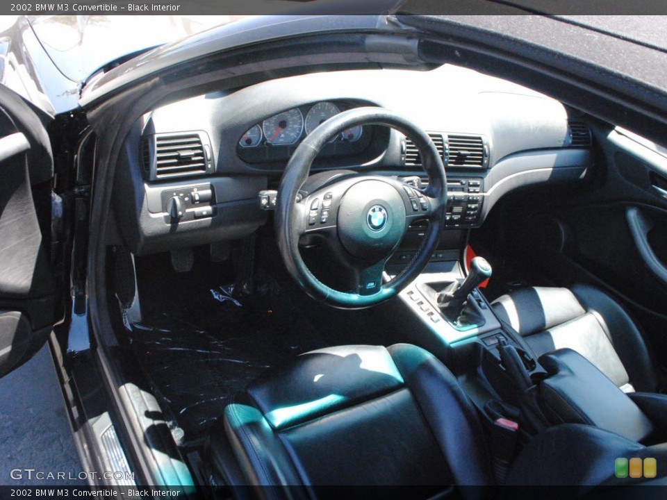 Black 2002 BMW M3 Interiors