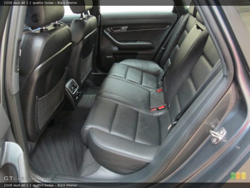 Black Interior Rear Seat for the 2008 Audi A6 3.2 quattro Sedan #70049470