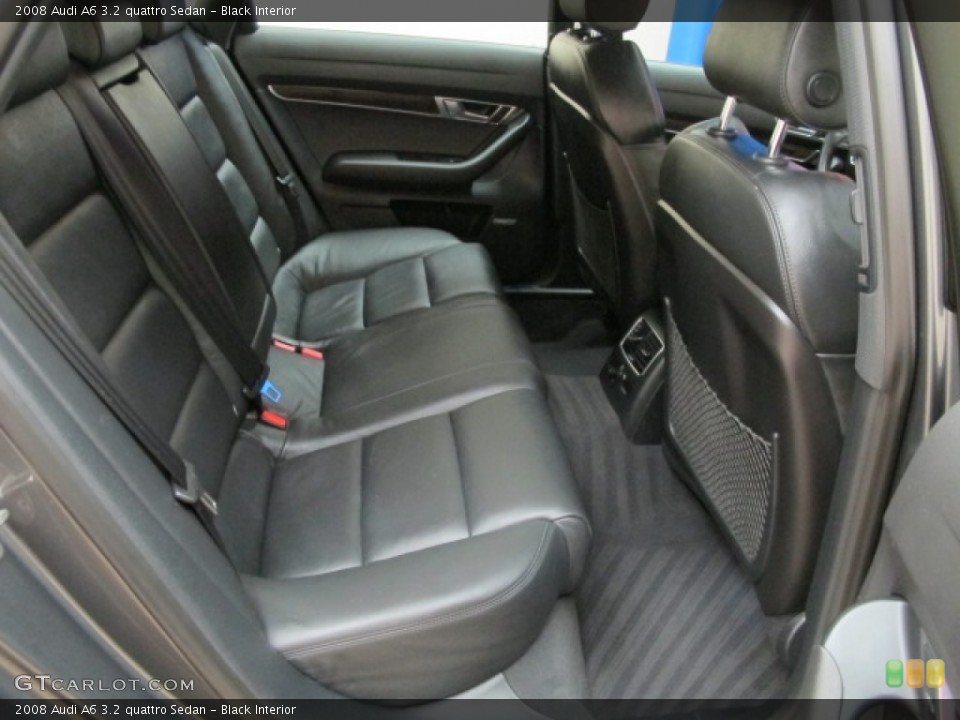 Black Interior Rear Seat for the 2008 Audi A6 3.2 quattro Sedan #70049491