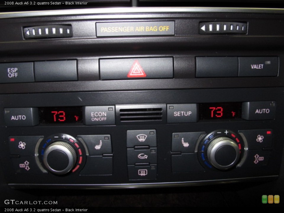 Black Interior Controls for the 2008 Audi A6 3.2 quattro Sedan #70049617