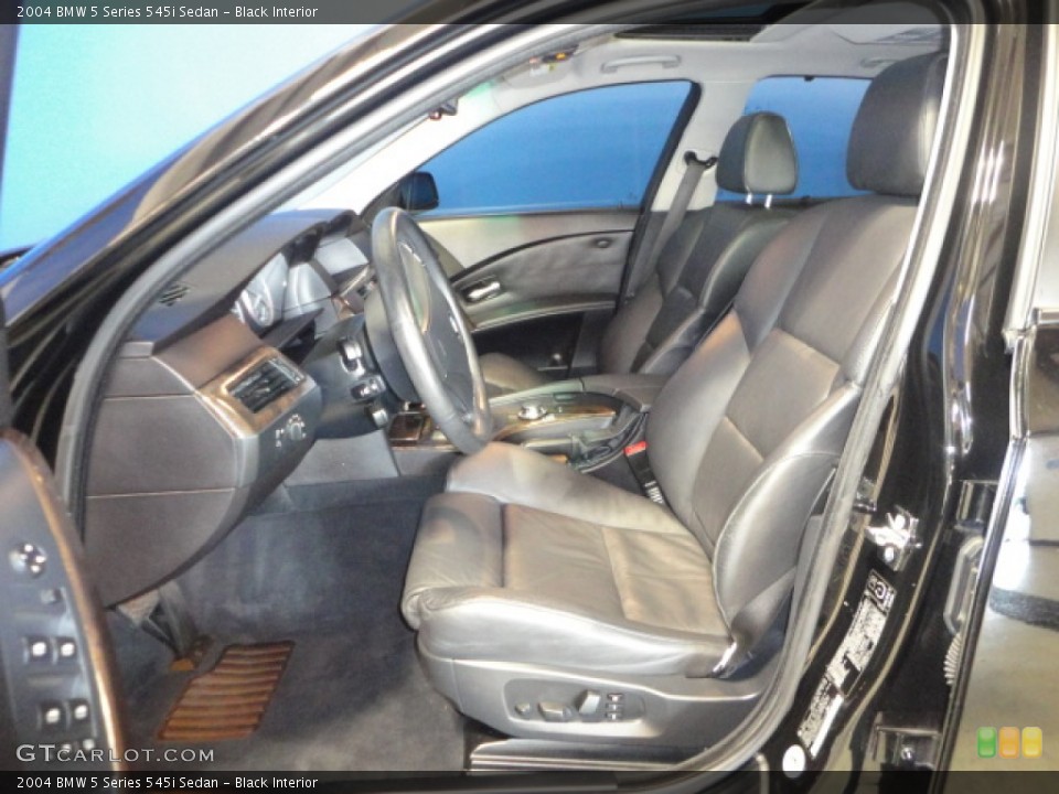 Black Interior Front Seat for the 2004 BMW 5 Series 545i Sedan #70049931