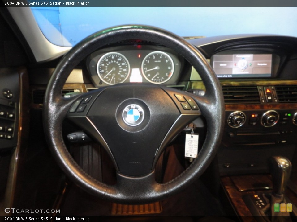 Black Interior Steering Wheel for the 2004 BMW 5 Series 545i Sedan #70049955