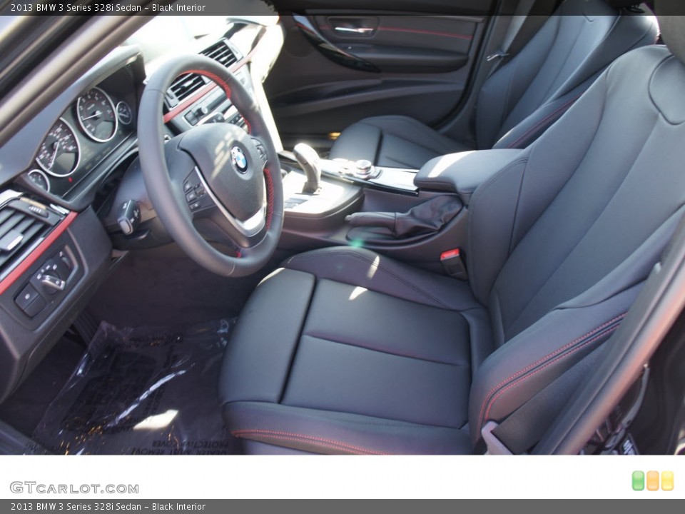 Black Interior Front Seat for the 2013 BMW 3 Series 328i Sedan #70052151