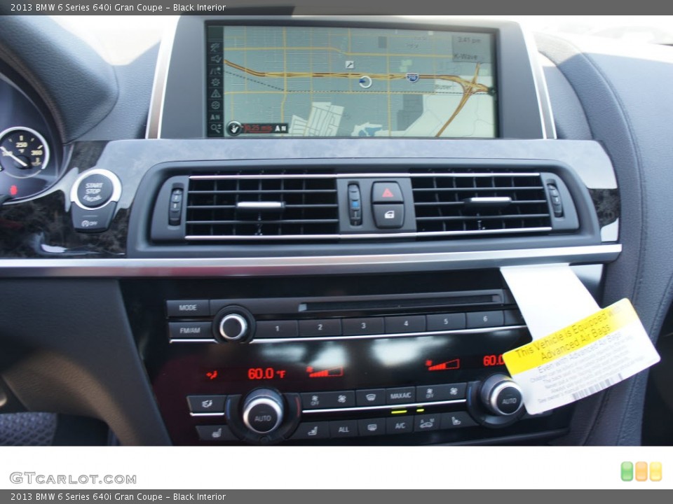 Black Interior Navigation for the 2013 BMW 6 Series 640i Gran Coupe #70052561