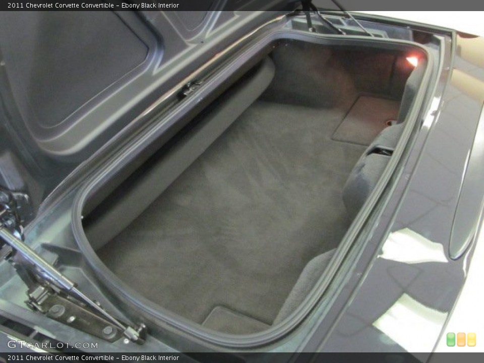 Ebony Black Interior Trunk for the 2011 Chevrolet Corvette Convertible #70054218