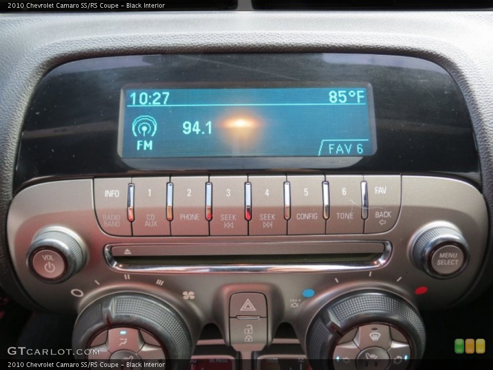 Black Interior Audio System for the 2010 Chevrolet Camaro SS/RS Coupe #70057416