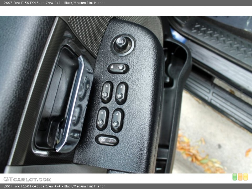 Black/Medium Flint Interior Controls for the 2007 Ford F150 FX4 SuperCrew 4x4 #70066516