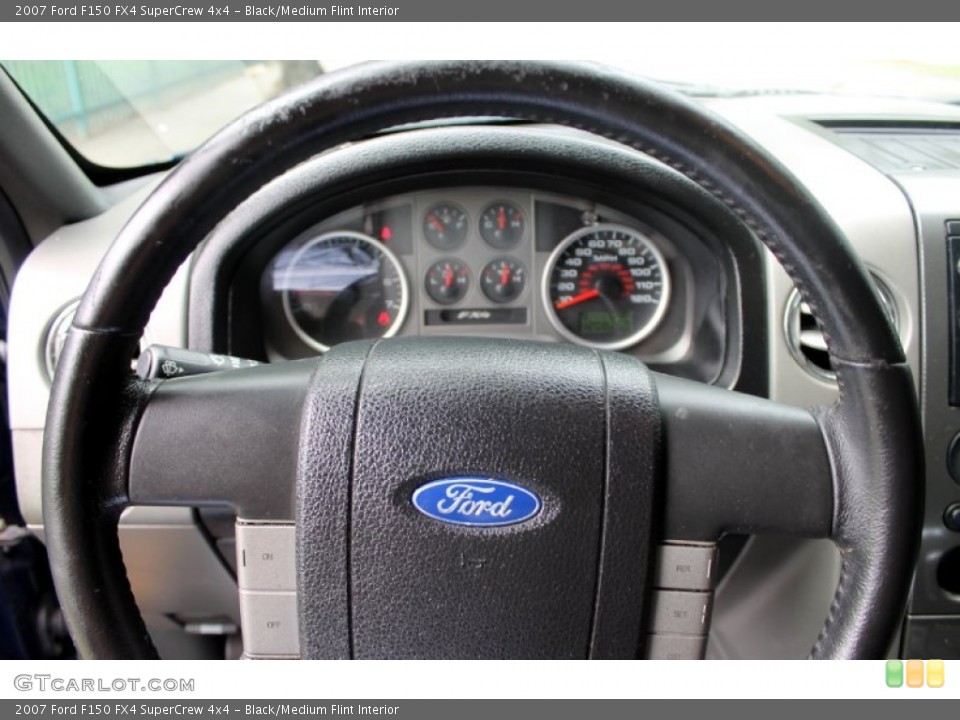 Black/Medium Flint Interior Steering Wheel for the 2007 Ford F150 FX4 SuperCrew 4x4 #70066797