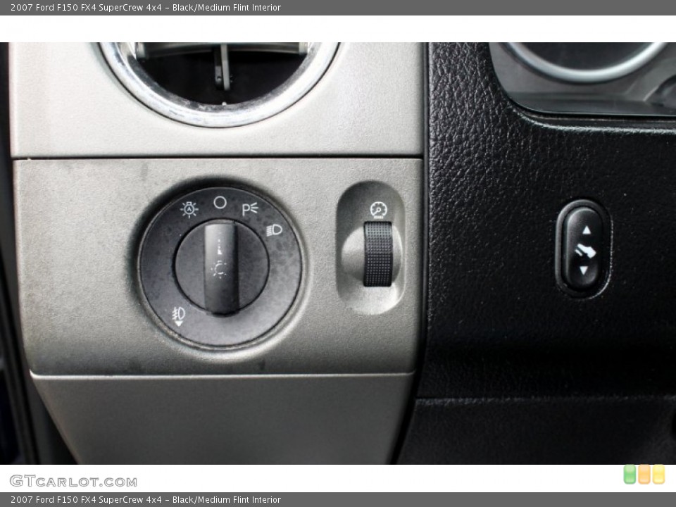 Black/Medium Flint Interior Controls for the 2007 Ford F150 FX4 SuperCrew 4x4 #70066863