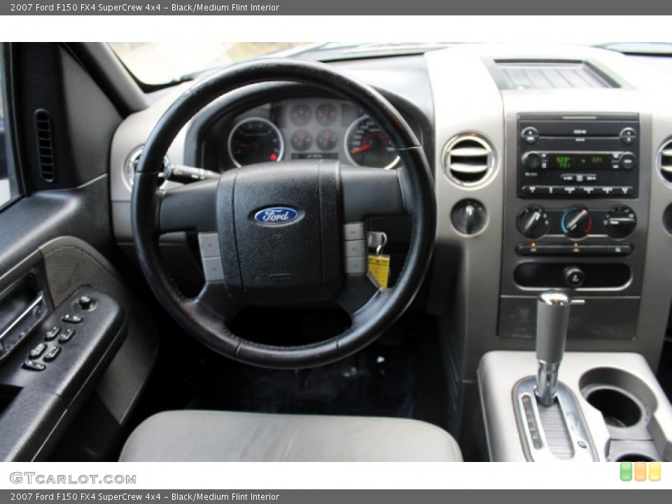 Black/Medium Flint Interior Dashboard for the 2007 Ford F150 FX4 SuperCrew 4x4 #70066888