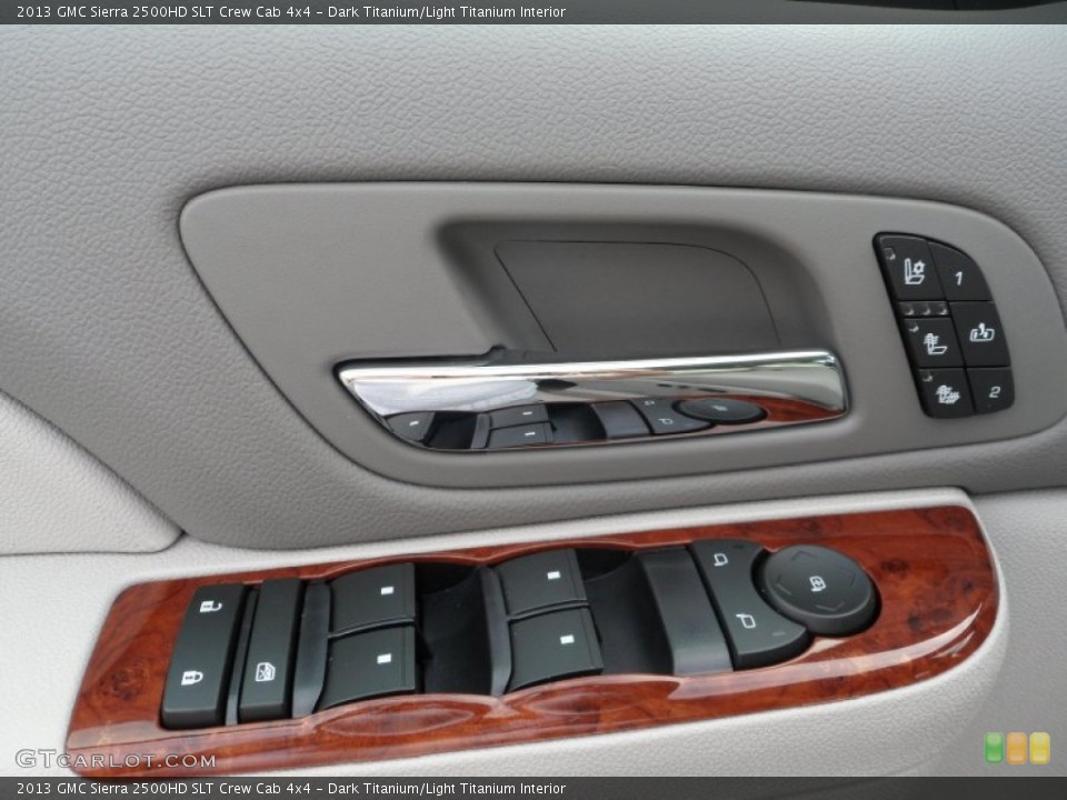 Dark Titanium/Light Titanium Interior Controls for the 2013 GMC Sierra 2500HD SLT Crew Cab 4x4 #70070149
