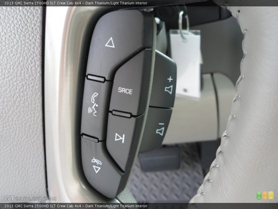 Dark Titanium/Light Titanium Interior Controls for the 2013 GMC Sierra 2500HD SLT Crew Cab 4x4 #70070207