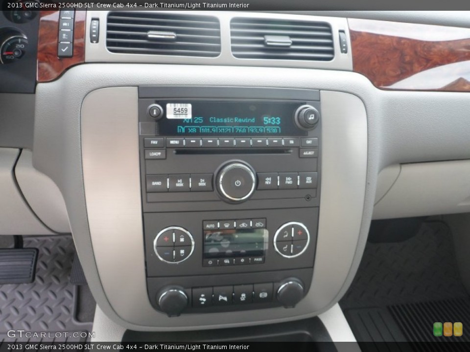 Dark Titanium/Light Titanium Interior Controls for the 2013 GMC Sierra 2500HD SLT Crew Cab 4x4 #70070247