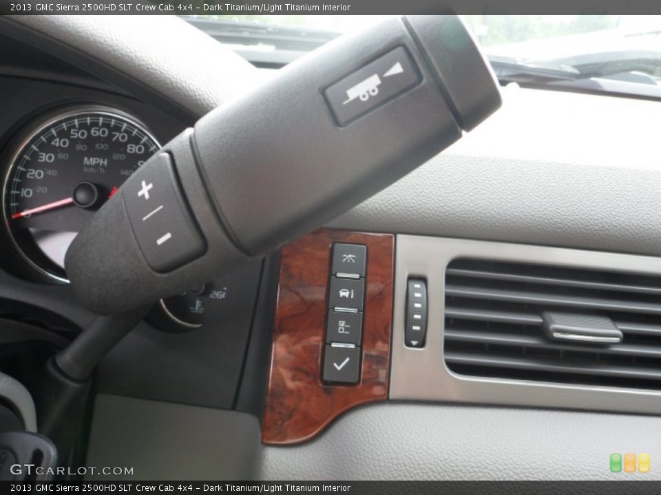 Dark Titanium/Light Titanium Interior Controls for the 2013 GMC Sierra 2500HD SLT Crew Cab 4x4 #70070259