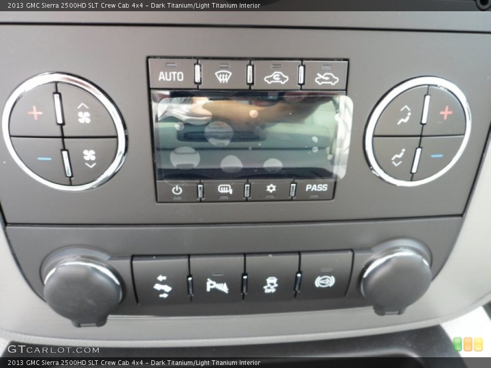 Dark Titanium/Light Titanium Interior Controls for the 2013 GMC Sierra 2500HD SLT Crew Cab 4x4 #70070283