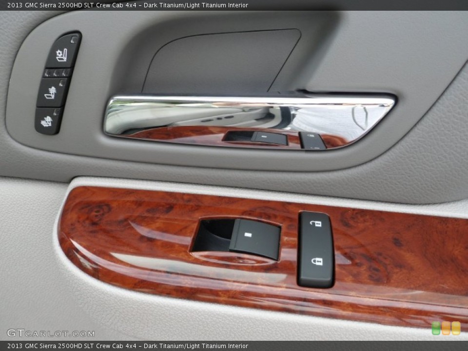 Dark Titanium/Light Titanium Interior Controls for the 2013 GMC Sierra 2500HD SLT Crew Cab 4x4 #70070385