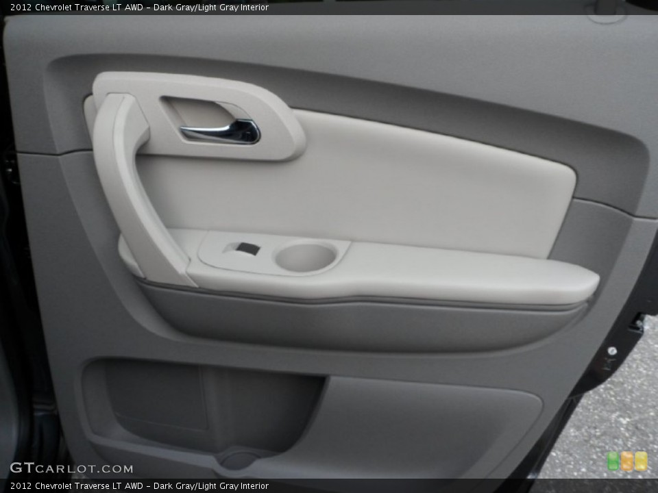 Dark Gray/Light Gray Interior Door Panel for the 2012 Chevrolet Traverse LT AWD #70071814