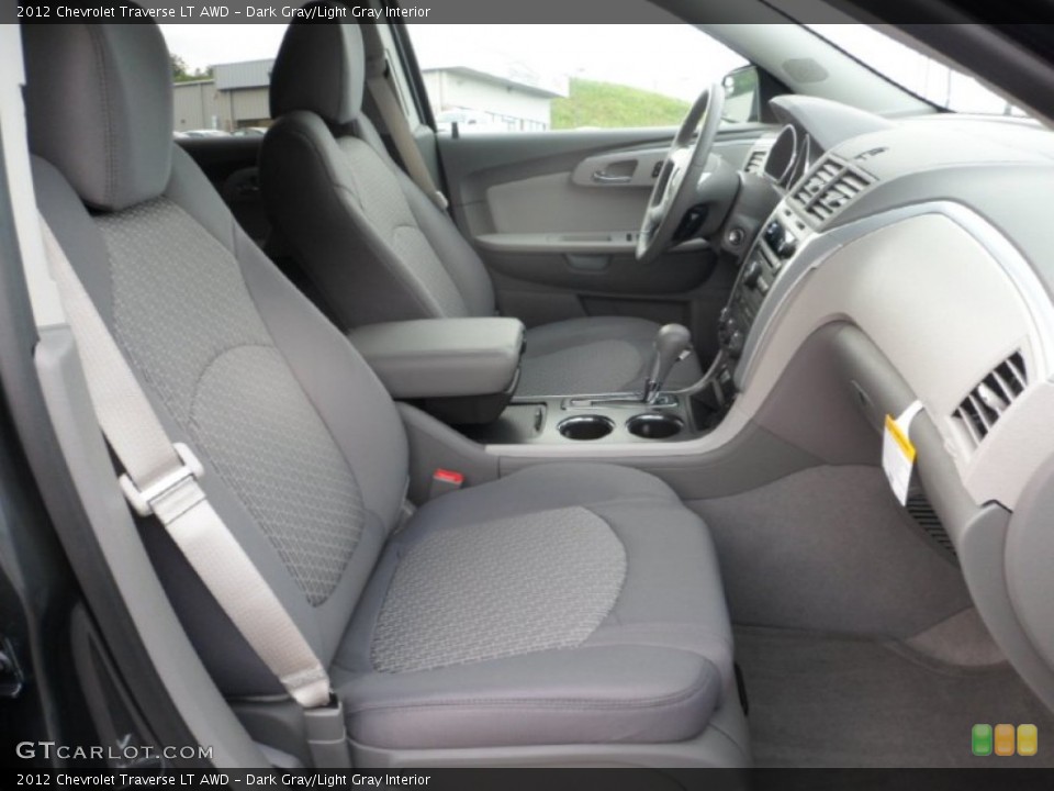 Dark Gray/Light Gray Interior Front Seat for the 2012 Chevrolet Traverse LT AWD #70071874