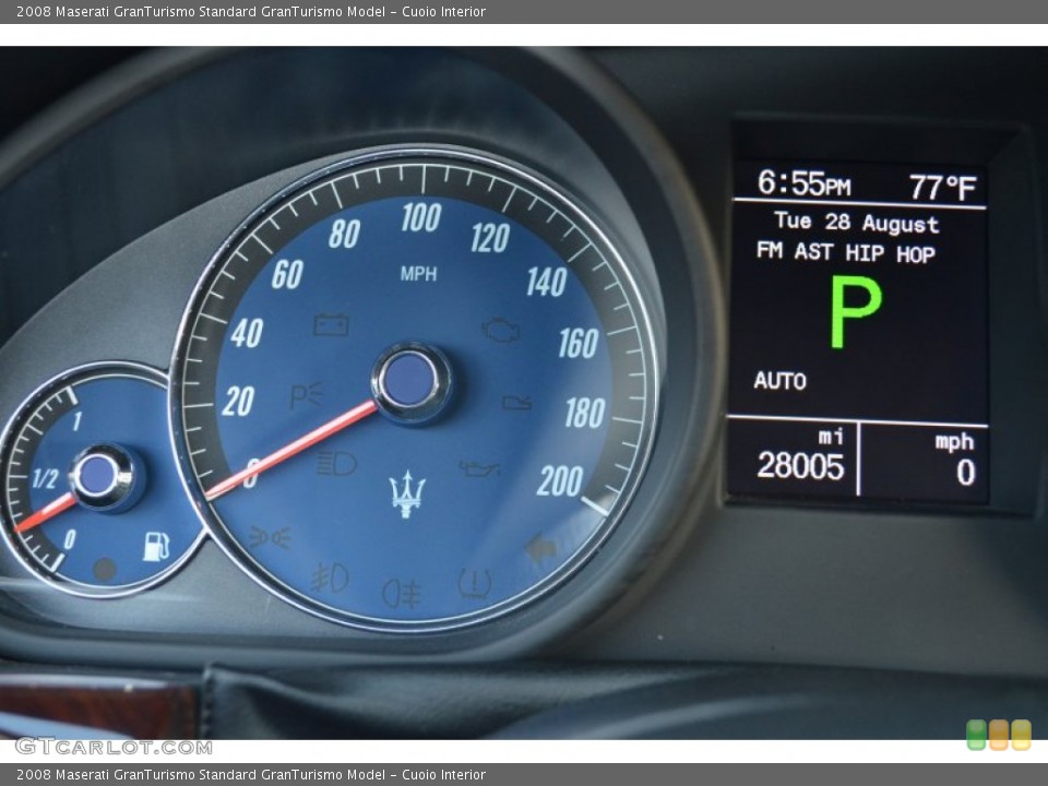 Cuoio Interior Gauges for the 2008 Maserati GranTurismo  #70071931