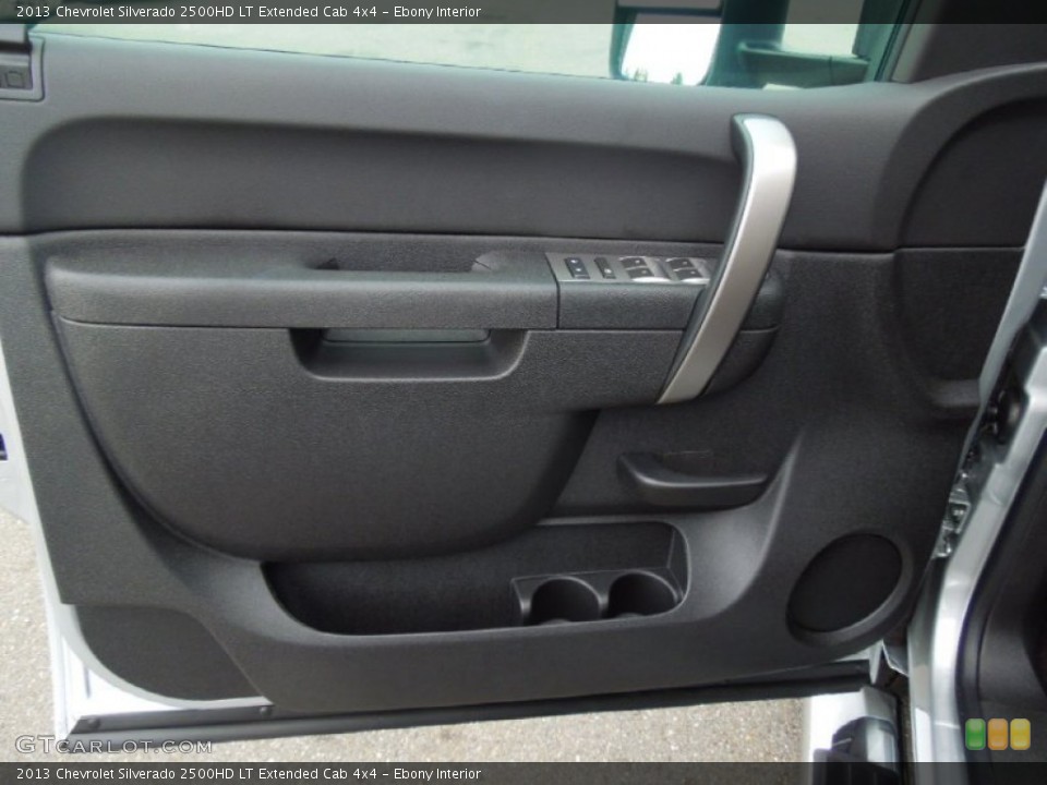 Ebony Interior Door Panel for the 2013 Chevrolet Silverado 2500HD LT Extended Cab 4x4 #70072025