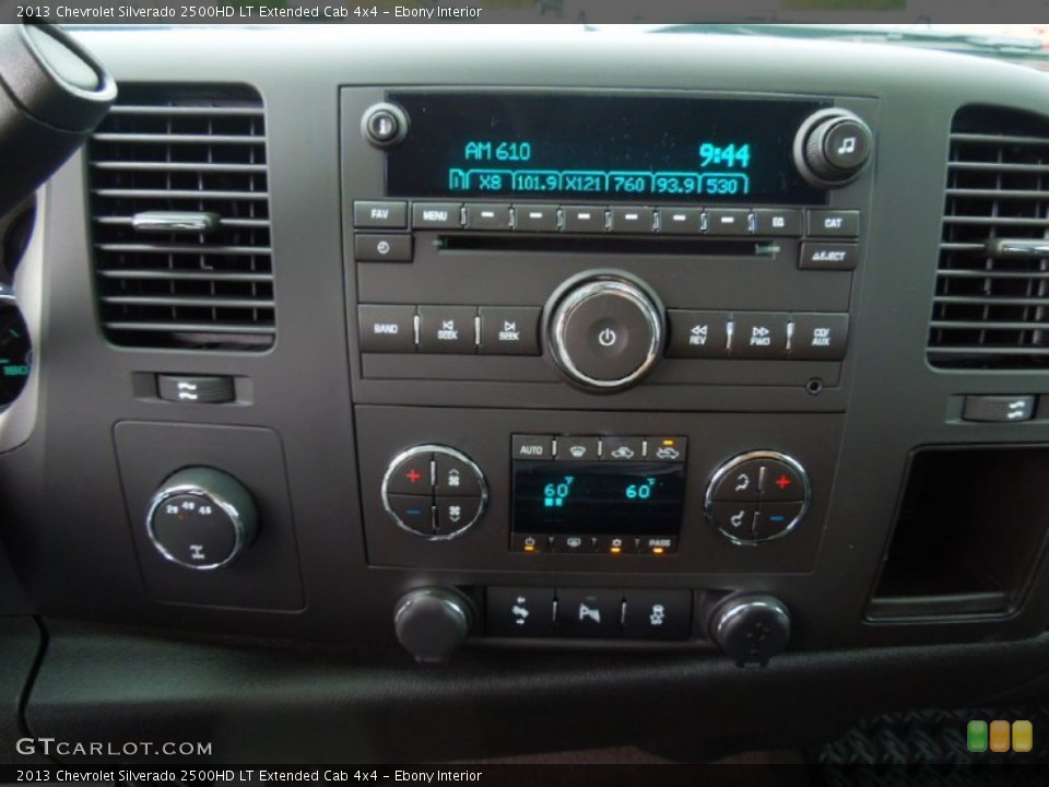 Ebony Interior Controls for the 2013 Chevrolet Silverado 2500HD LT Extended Cab 4x4 #70072052