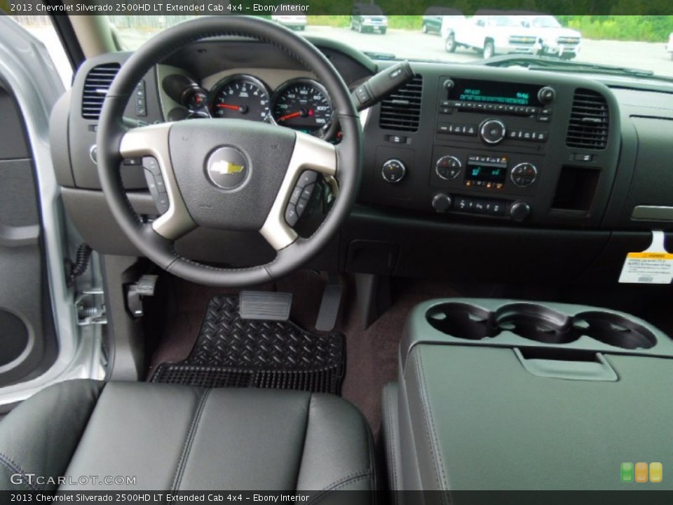 Ebony Interior Dashboard for the 2013 Chevrolet Silverado 2500HD LT Extended Cab 4x4 #70072138