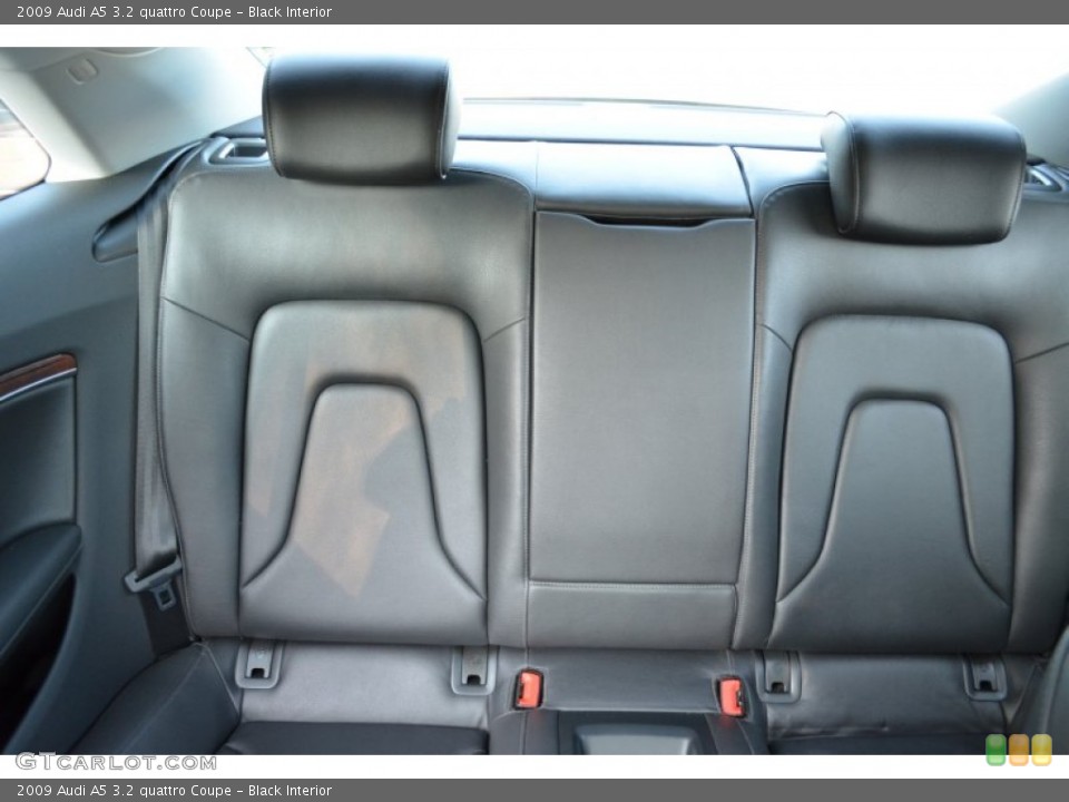 Black Interior Rear Seat for the 2009 Audi A5 3.2 quattro Coupe #70072172