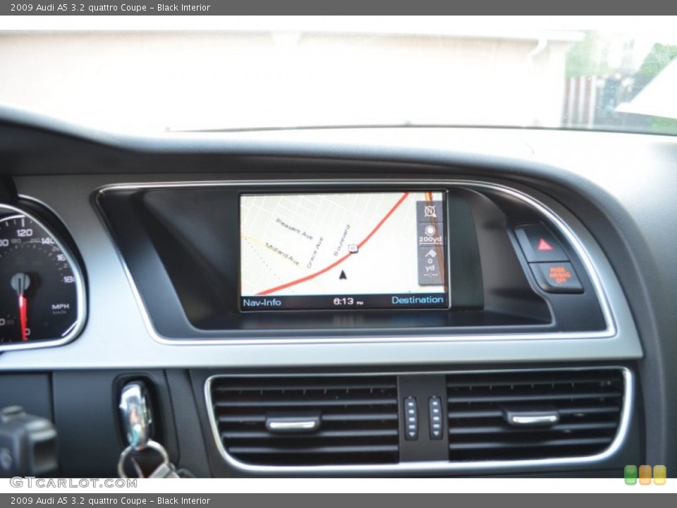 Black Interior Navigation for the 2009 Audi A5 3.2 quattro Coupe #70072197
