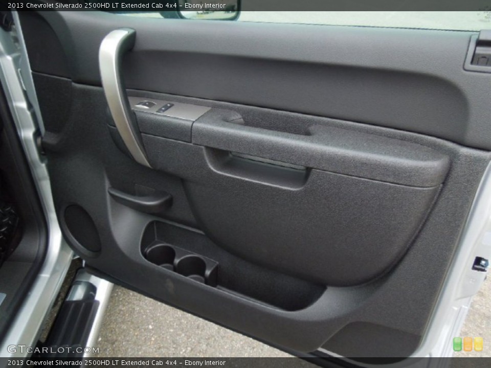 Ebony Interior Door Panel for the 2013 Chevrolet Silverado 2500HD LT Extended Cab 4x4 #70072212