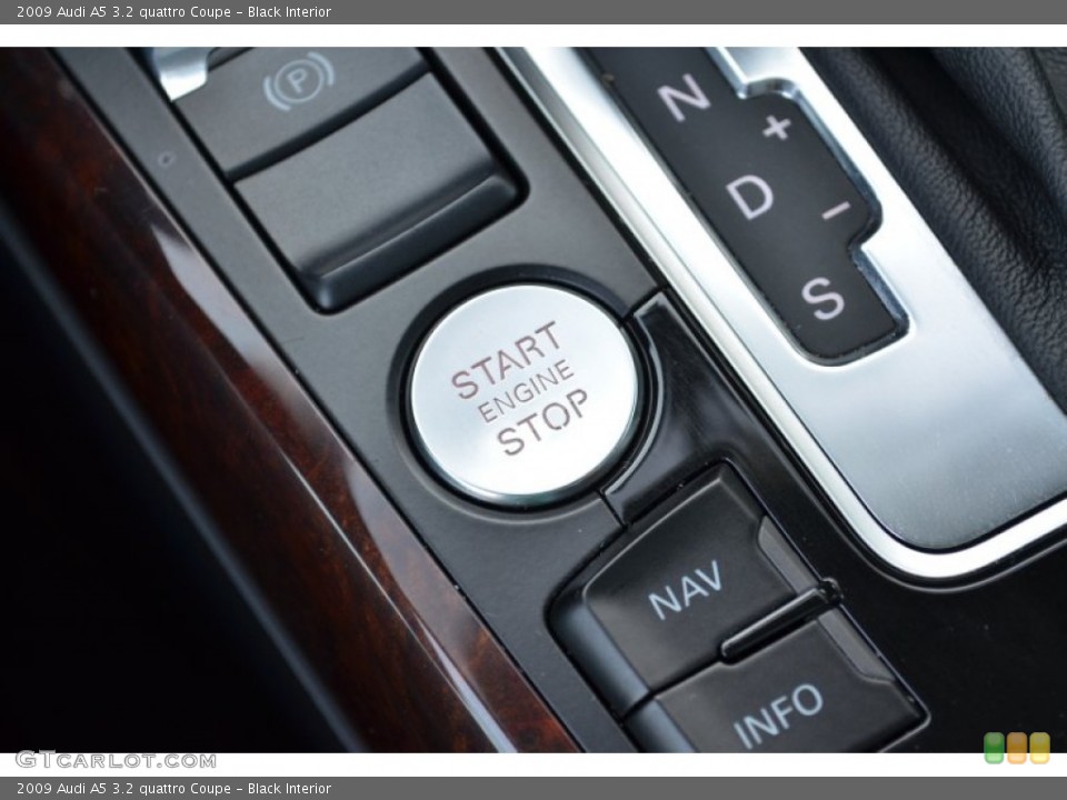 Black Interior Controls for the 2009 Audi A5 3.2 quattro Coupe #70072219