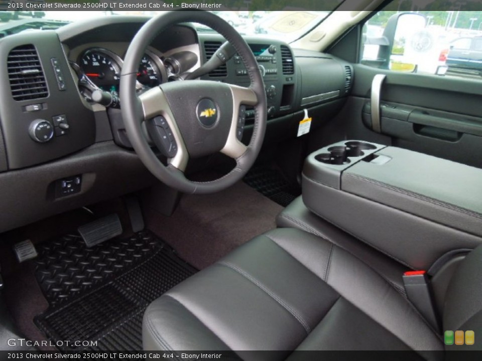 Ebony Interior Prime Interior for the 2013 Chevrolet Silverado 2500HD LT Extended Cab 4x4 #70072248