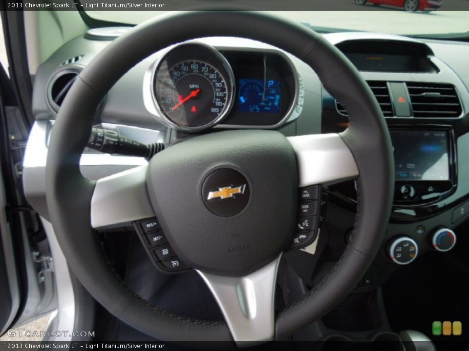 Light Titanium/Silver Interior Steering Wheel for the 2013 Chevrolet Spark LT #70072744