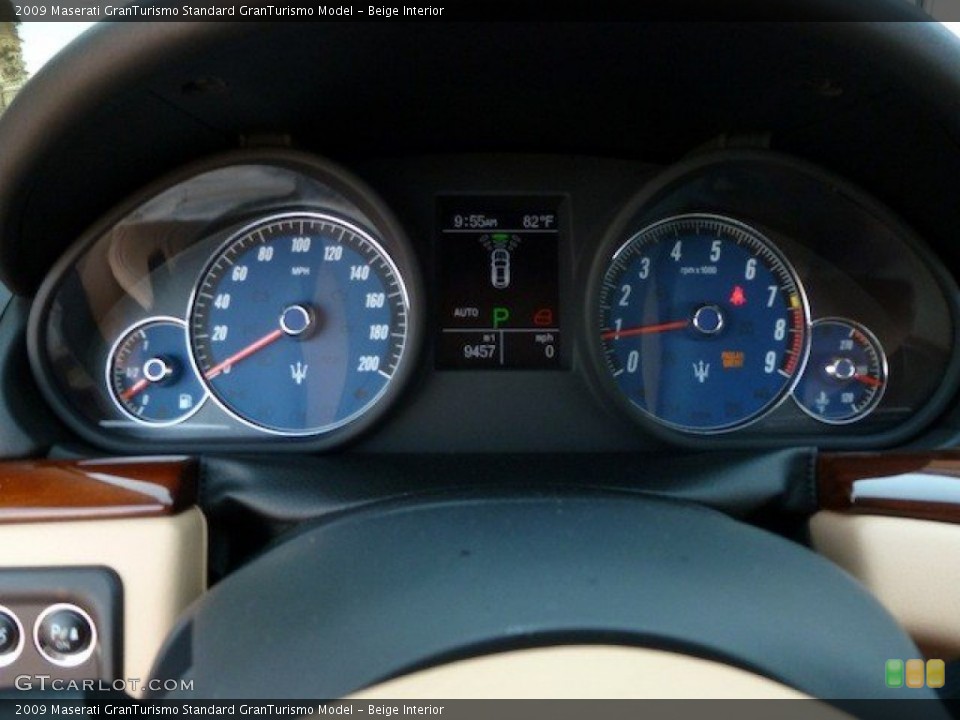 Beige Interior Gauges for the 2009 Maserati GranTurismo  #70072891
