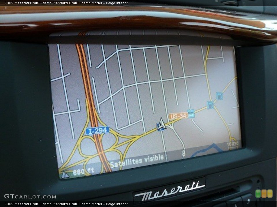 Beige Interior Navigation for the 2009 Maserati GranTurismo  #70072927