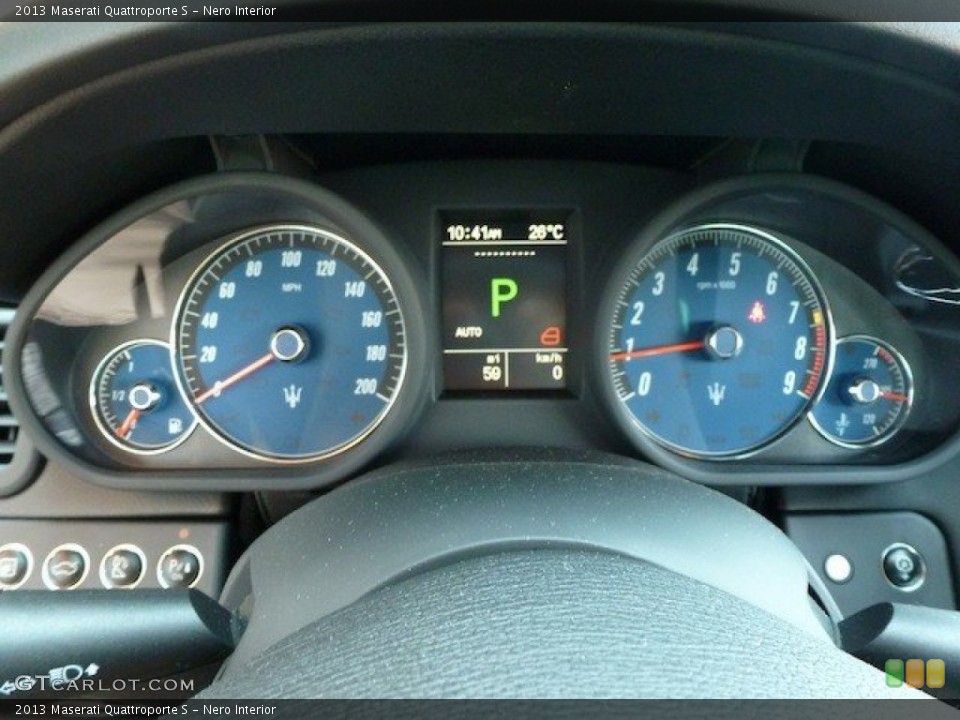 Nero Interior Gauges for the 2013 Maserati Quattroporte S #70073246