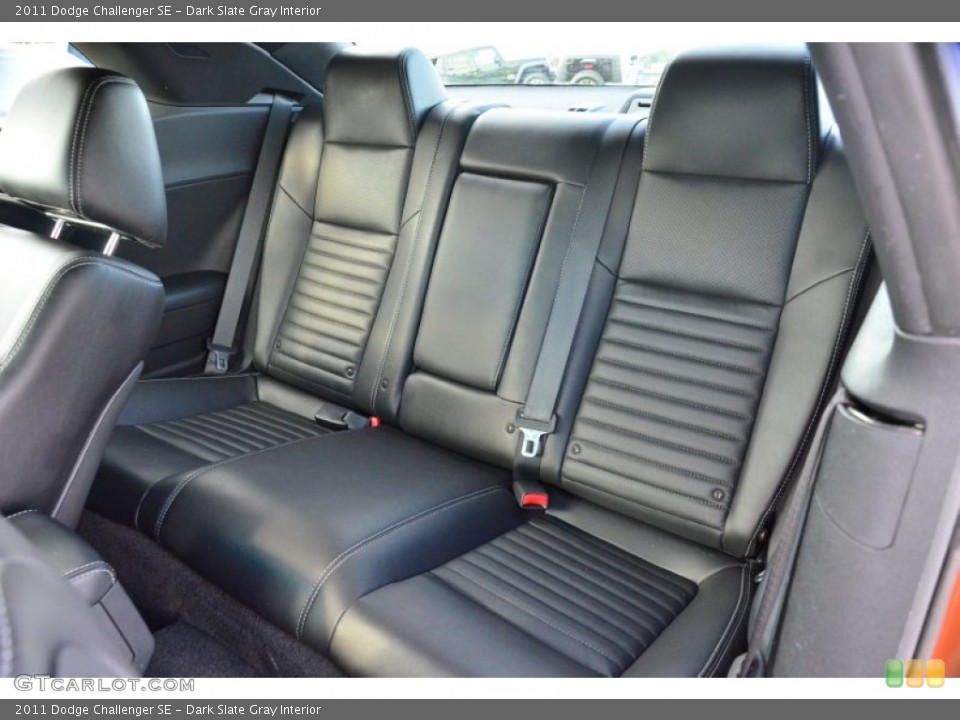 Dark Slate Gray Interior Rear Seat for the 2011 Dodge Challenger SE #70073281