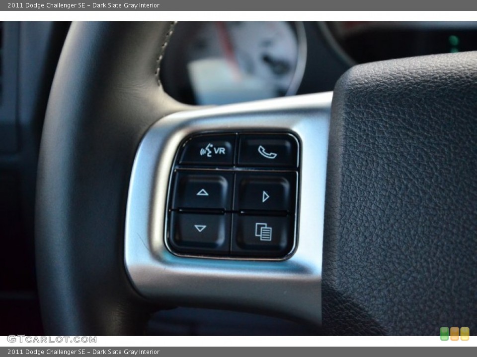 Dark Slate Gray Interior Controls for the 2011 Dodge Challenger SE #70073337