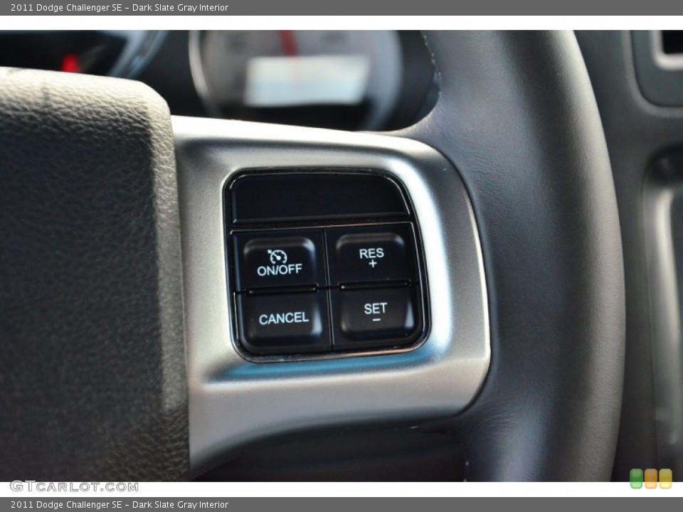 Dark Slate Gray Interior Controls for the 2011 Dodge Challenger SE #70073344