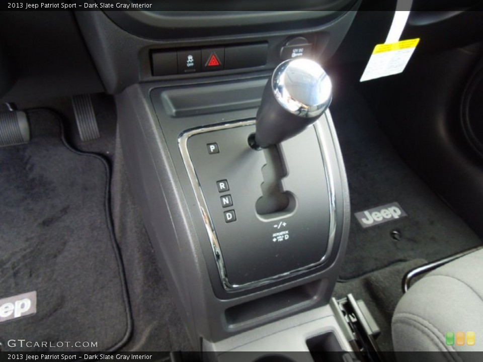 Dark Slate Gray Interior Transmission for the 2013 Jeep Patriot Sport #70074905