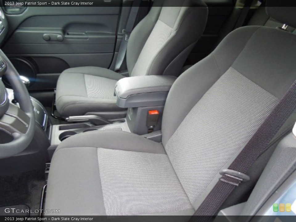 Dark Slate Gray Interior Front Seat for the 2013 Jeep Patriot Sport #70075367