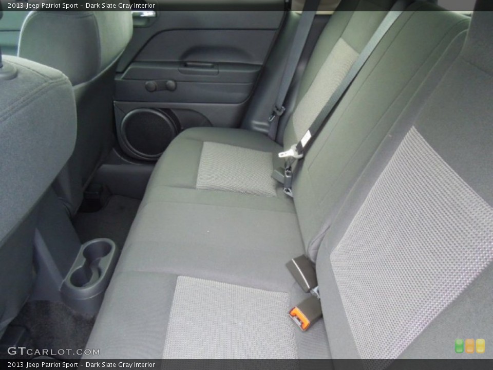 Dark Slate Gray Interior Rear Seat for the 2013 Jeep Patriot Sport #70075403