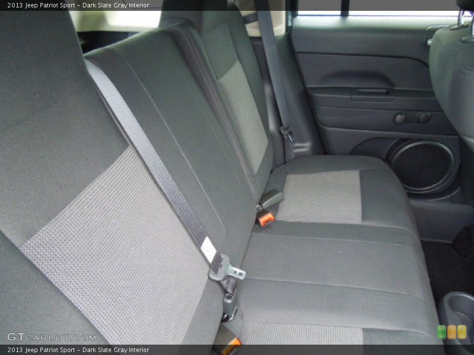 Dark Slate Gray Interior Rear Seat for the 2013 Jeep Patriot Sport #70075424