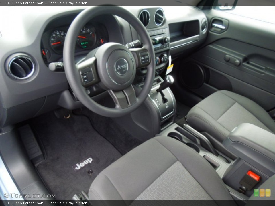 Dark Slate Gray Interior Prime Interior for the 2013 Jeep Patriot Sport #70075460