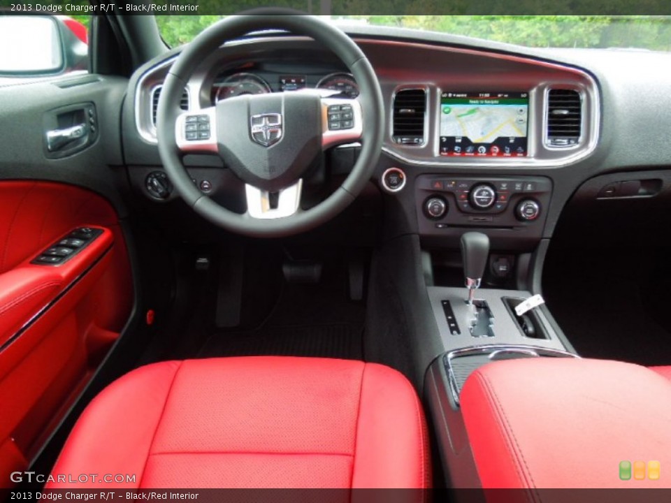 Black/Red Interior Dashboard for the 2013 Dodge Charger R/T #70076051