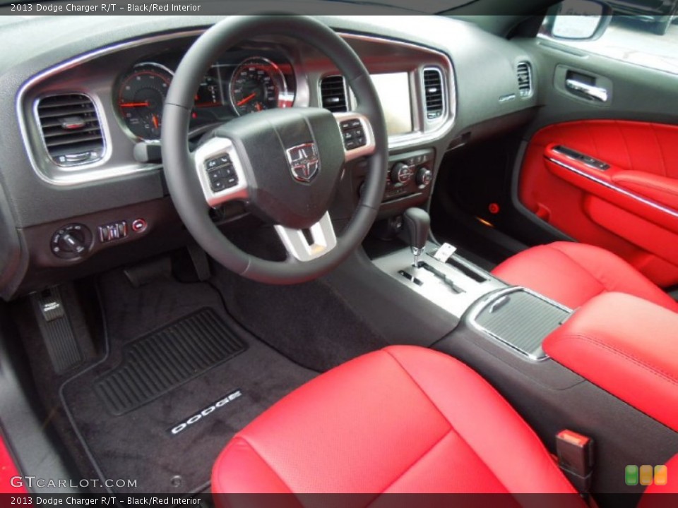 Black/Red Interior Prime Interior for the 2013 Dodge Charger R/T #70076108