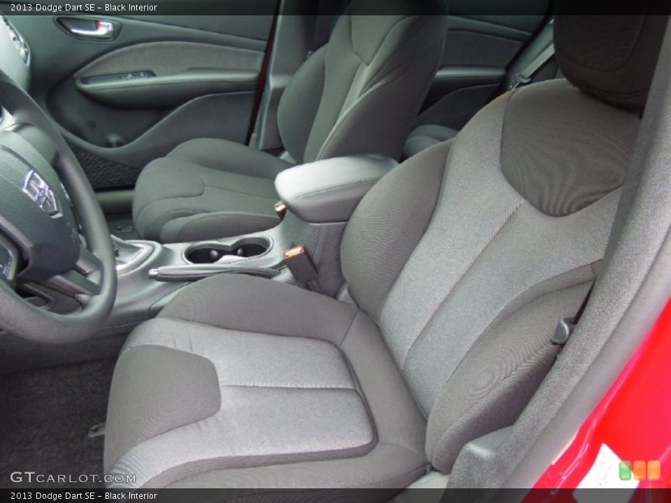 Black Interior Front Seat for the 2013 Dodge Dart SE #70076159